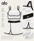 Alo Yoga Colorblock Skort and Bra Set