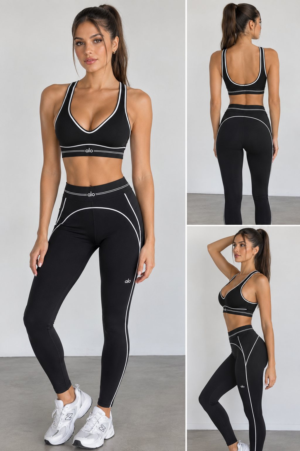 Alo Yoga Airbrush Heart Throb Set.