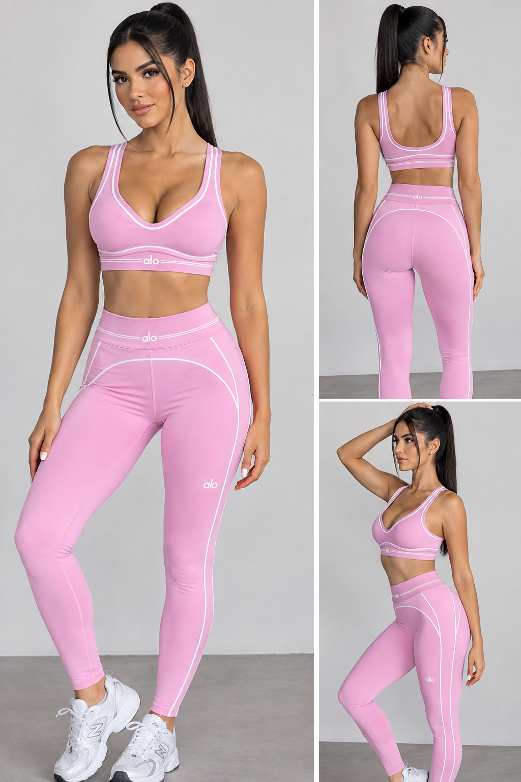 Alo Yoga Airbrush Heart Throb Set.