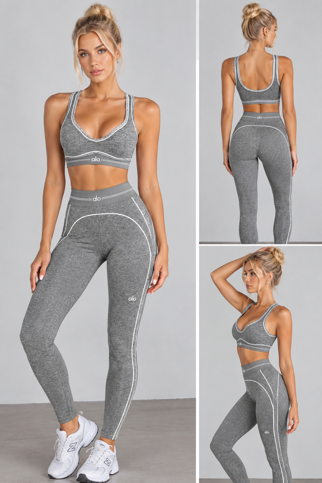 Alo Yoga Airbrush Heart Throb Set.